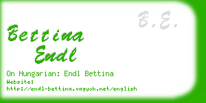 bettina endl business card